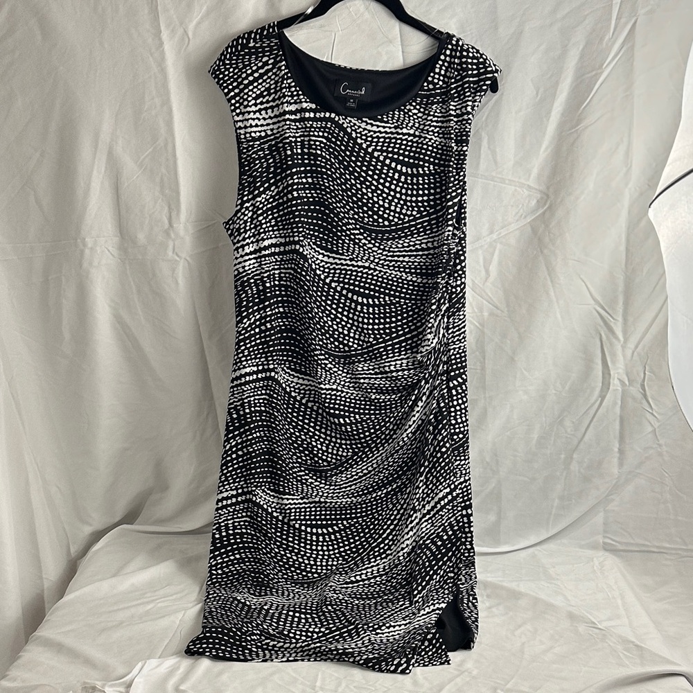 Connected Apparel Black and White Dress